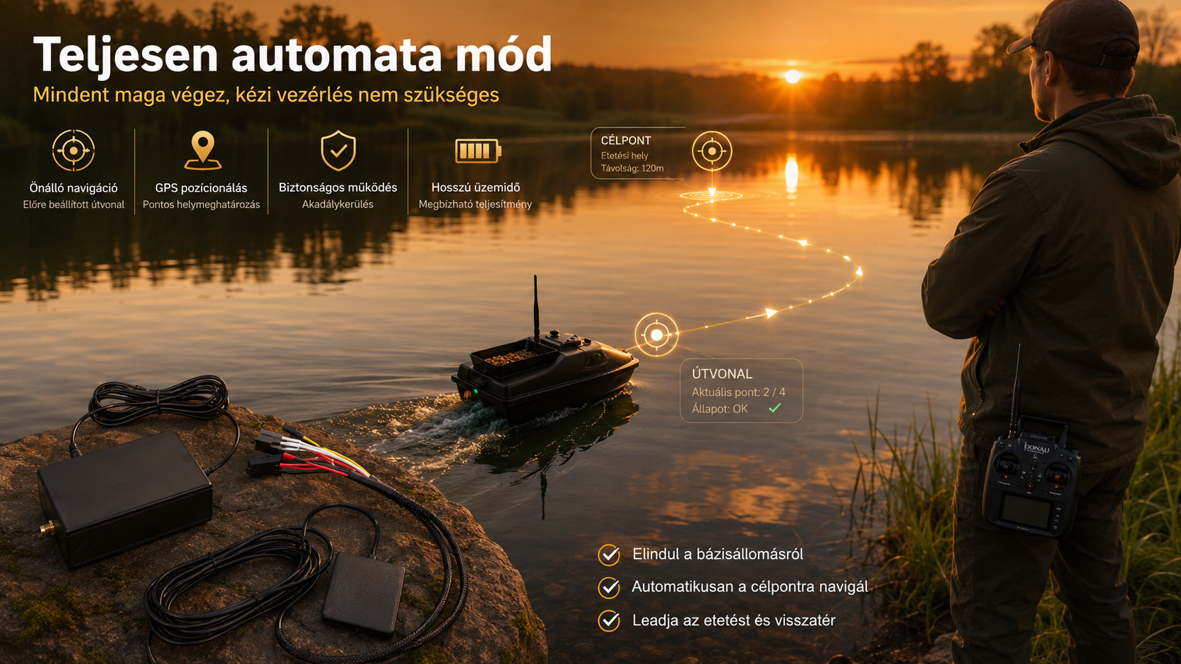 G-Pilot Pro autopilot etetőhajóhoz
